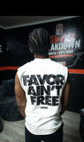 “SLFMADE FAVOR AIN’T FREE” Sleeveless Tee (White)