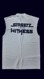 Slfmade “Streetz Is My Witness” White Cutoff Tee