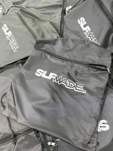 SLFMADE Black Drawstring Bag & Towel Bundle