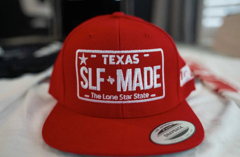 SLFMADE Plate Red Snapback