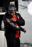 “Holdin” Black Zip Up Hoodie