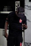 SLFMADE Red Foam Hand Black T-shirt