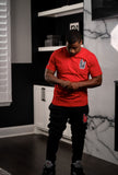 SLFMADE Red Foam Hand Sweatpants
