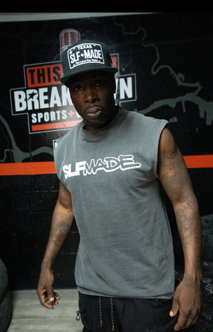 “SLFMADE FAVOR AIN’T FAIR” Sleeveless Tee (Washed Grey)