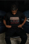 Black "7thirteen Vintage Clock" T-Shirt