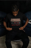 Black "7thirteen Vintage Clock" T-Shirt
