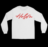SLFMADE Plate “Hold’n 1on1” White Long sleeve shirt