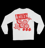 SLFMADE Plate “Hold’n 1on1” White Long sleeve shirt